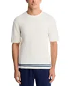 Scotch & Soda Structured Knit Tee In White