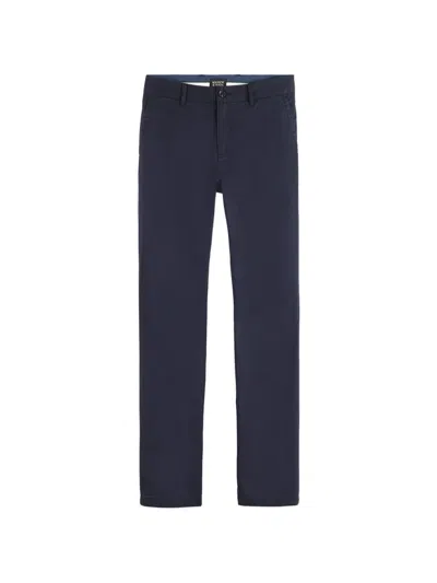 Scotch & Soda Stuart Straight-leg Trousers In Blue
