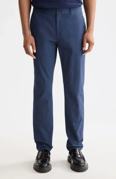 Scotch & Soda Stuart Stretch Cotton Chinos In Blue