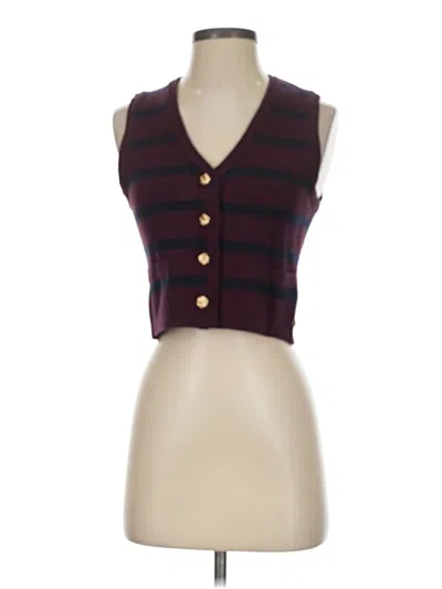 Pre-owned Scotch & Soda Sweater Vest In Burgundy