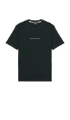 Scotch & Soda Logo Front Chest T-shirt In Black