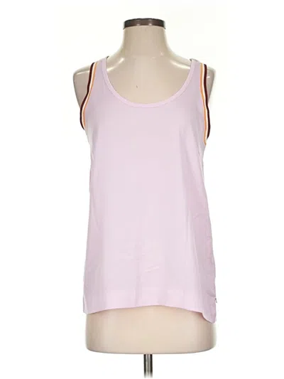 Pre-owned Scotch & Soda Tank Top Pink Solid Pattern Scoop Neck Tops
