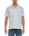 Scotch & Soda Texture Camp Shirt In Blue