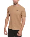 Scotch & Soda Textured Slub Interlocking T-shirt In Brown
