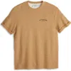 Scotch & Soda Textured Slub Knit T-shirt In Brown