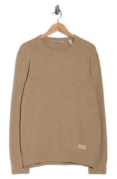 Scotch & Soda Textured Stitch Sweater In Brown