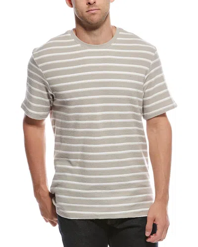 Scotch & Soda Textured Stripe Shirt In Neutral
