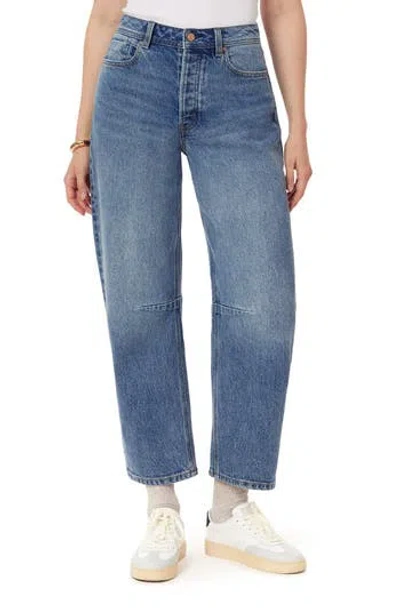 Scotch & Soda The Current High Waist Barrel Jeans In Blue