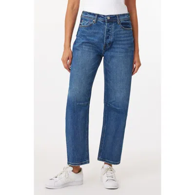 Scotch & Soda The Current High Waist Barrel Leg Jeans In Blue
