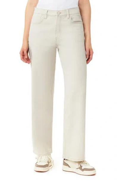 Scotch & Soda The Flow High Waist Straight Leg Jeans In Neutral
