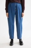 Scotch & Soda The Flux High Waist Loose Tapered Jeans In Blue