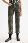 Scotch & Soda The Sky Print Ankle Straight Leg Jeans In Gray