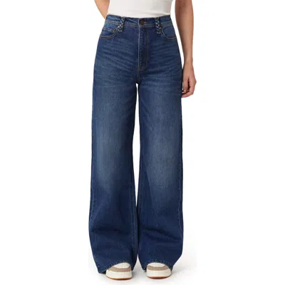 Scotch & Soda The Wave High Waist Wide Leg Jeans In Blue
