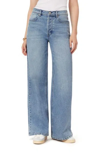 Scotch & Soda The Wave High Waist Wide Leg Jeans In Blue