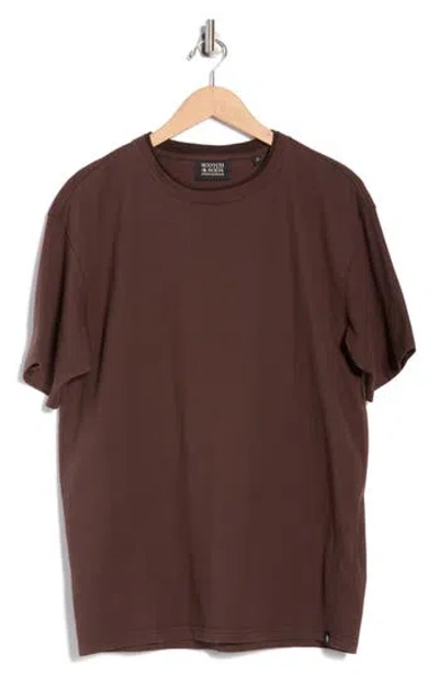 Scotch & Soda Three Crosses Garment Dyed T-shirt In Animal Print