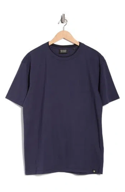 Scotch & Soda Three Crosses Garment Dyed T-shirt In Multi