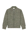 Scotch & Soda Tweed Wool Blend Jacket In Gray