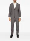 Scotch & Soda Two-button Single-breasted Suit In Gray