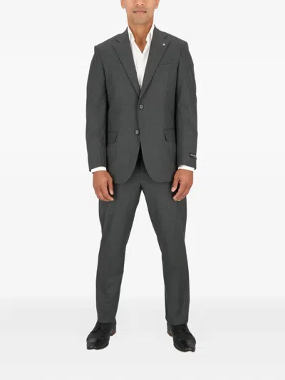 Scotch & Soda Two-button Suit In Gray