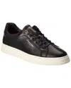 Scotch & Soda Versa Leather Sneaker In Black