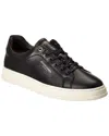 Scotch & Soda Versa Leather Sneaker In Black