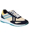 Scotch & Soda Vivex Leather Sneaker In Blue