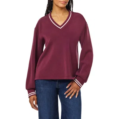 Scotch & Soda V-neck Sweatshirt In Brown