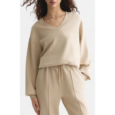 Scotch & Soda V-neck Sweatshirt In Neutral