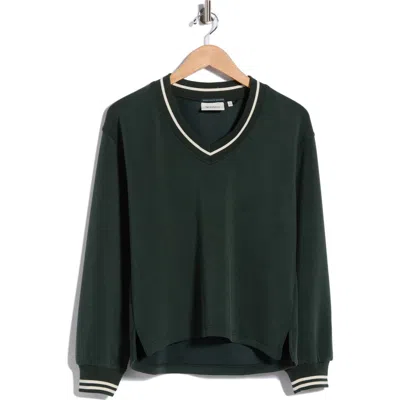 Scotch & Soda V-neck Sweatshirt In Green