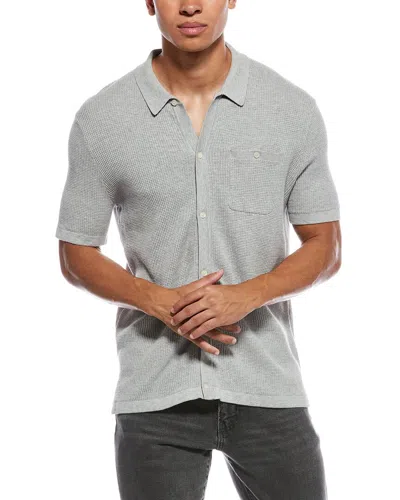 Scotch & Soda Waffle Knit Shirt In Multi
