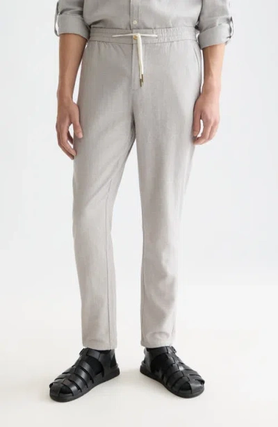 Scotch & Soda Warren Cotton & Linen Pants In Animal Print