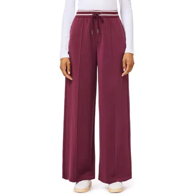 Scotch & Soda Wide Leg Pintuck Pants In Purple