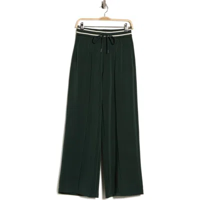 Scotch & Soda Wide Leg Pintuck Pants In Green