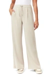 Scotch & Soda Wide Leg Zip Ankle Pants In Neutral