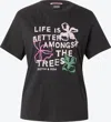 Scotch & Soda Women's Amongst The Trees Tee In Black In Black