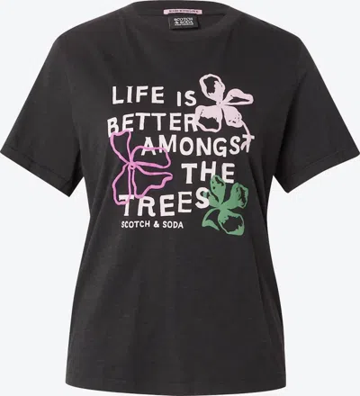 Scotch & Soda Women's Amongst The Trees Tee In Black