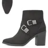 Scotch & Soda Women's Heel Crisscross Deco Ankle Booties In Black In Animal Print