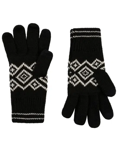 Scotch & Soda Women's Snow Cap Fairisle Touchscreen Gloves In Black