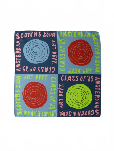 Scotch & Soda Women's Square Scarf In Art Dept In Neutral