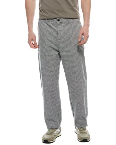 Scotch & Soda Woven Linen-blend Chino In Gray