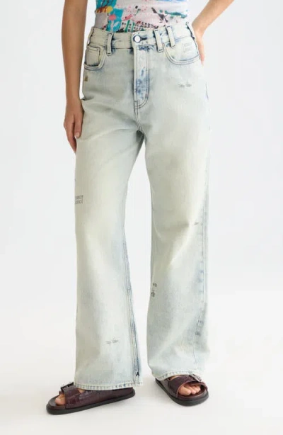 Scotch & Soda X Basquiat The Deep Loose Jeans In Blue
