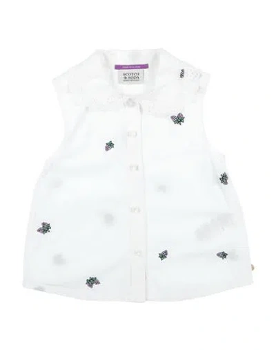 Scotch R'belle Babies'  Toddler Girl Shirt White Size 6 Organic Cotton, Polyester, Cotton