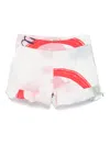 Scotch & Soda Abstract-print Shorts In White