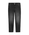 Scotch & Soda Big Boys 5 Pocket Loose Tapered Fit Jean In Black Night Wash
