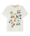 Scotch & Soda Big Boys Short Sleeve Graphic Tee In Swan