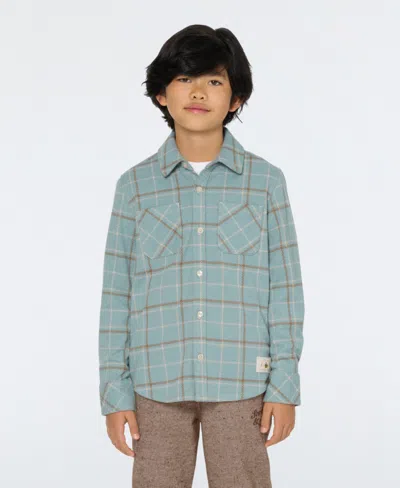 SCOTCH & SODA BIG BOYS YARN DYE KNIT TWILL BUTTON UP SHIRT