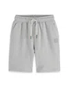 Scotch & Soda Boys' Logo Badge Sweat Shorts - Little Kid, Big Kid In Grey Melange