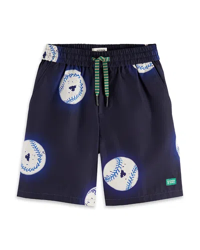 SCOTCH & SODA BOYS' MID LENGTH PRINTED SWIM SHORTS - LITTLE KID, BIG KID