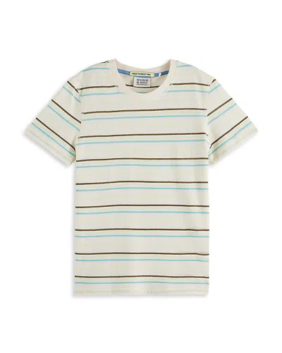 SCOTCH & SODA BOYS' RELAXED FIT YARD DYED STRIPED TEE - LITTLE KID, BIG KID