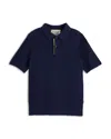 Scotch & Soda Boys' Structured Knitted Polo - Little Kid, Big Kid In Navy